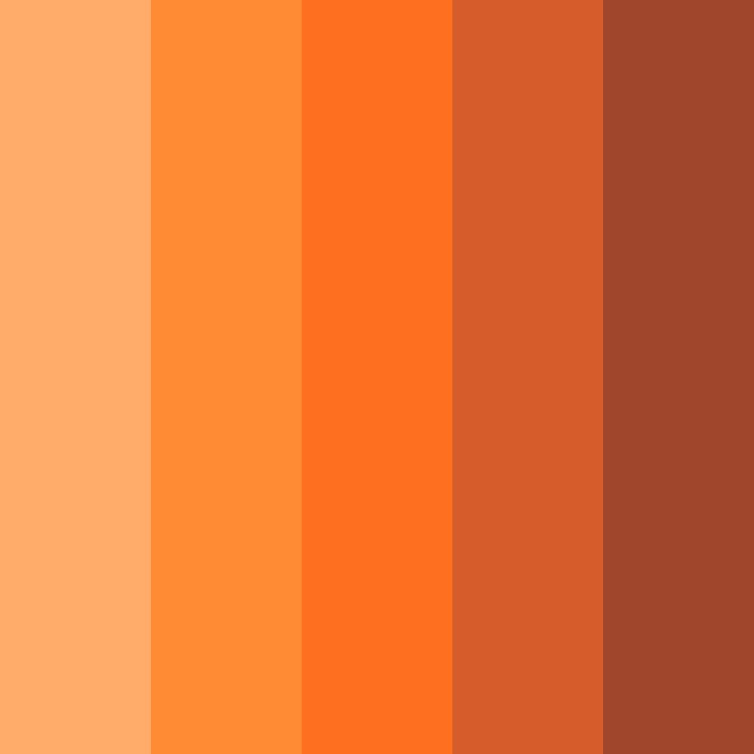 Download vibrant red orange color palette PNG image (square)