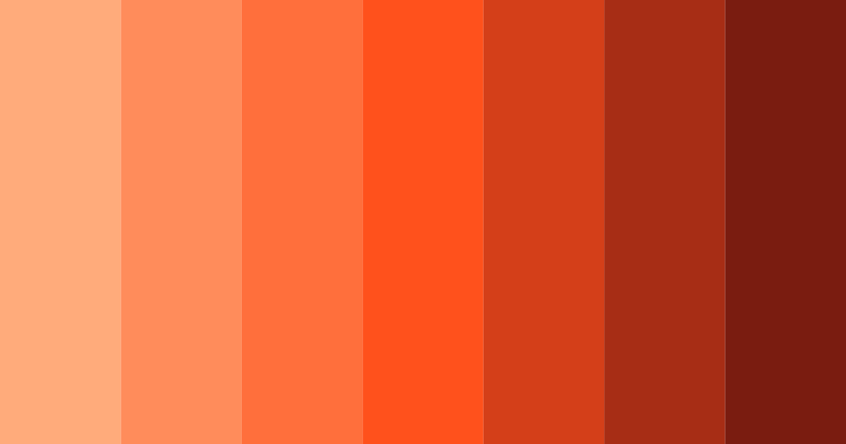 Download fiery sunset color palette PNG image (landscape)