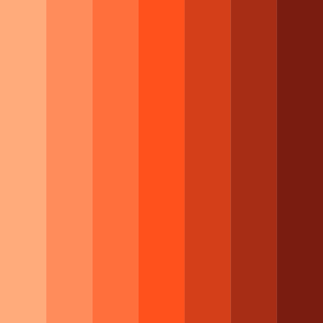 Download fiery sunset color palette PNG image (square)