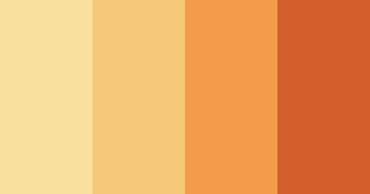 Download summer orange color palette PNG image (landscape)