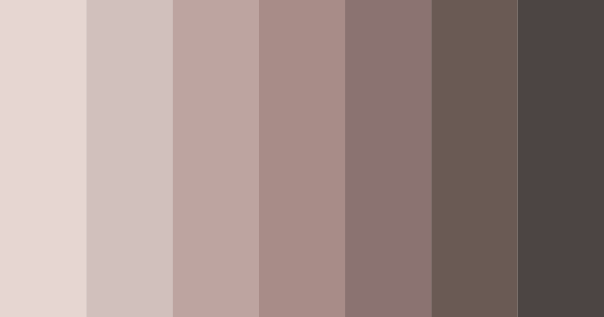 Download shades of brown color palette PNG image (landscape)