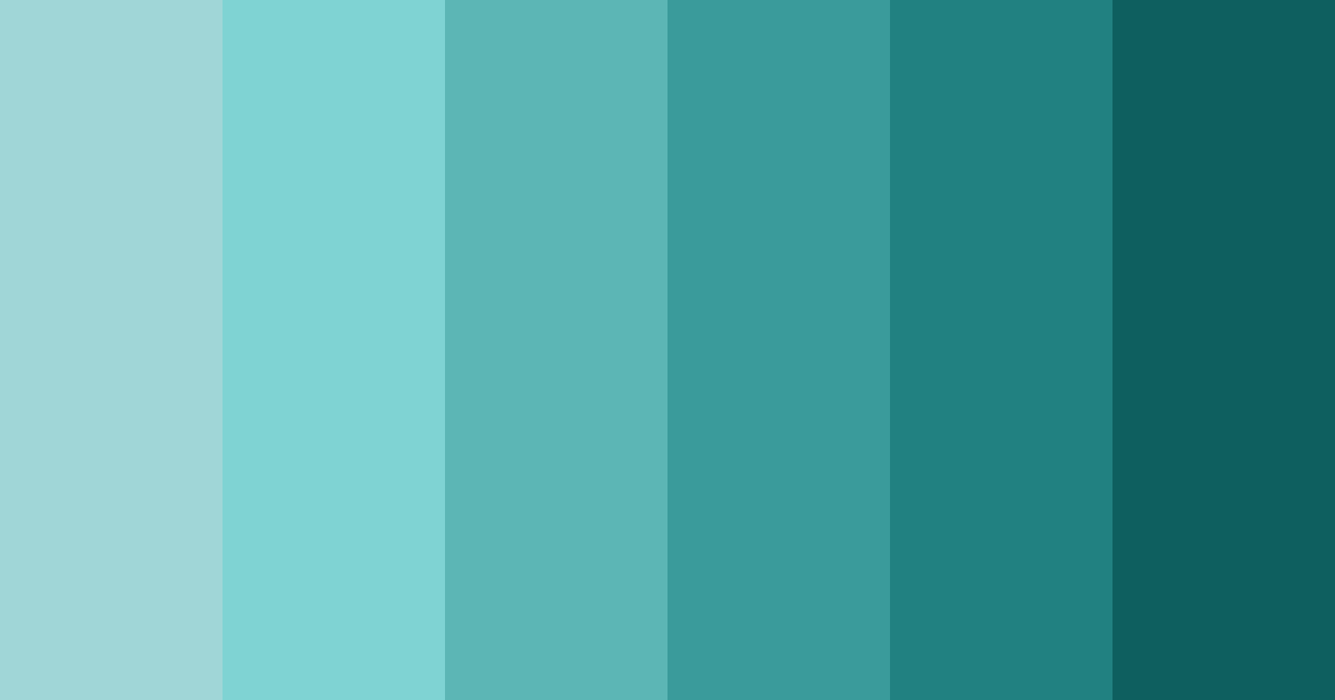 Download tropical teal harmony color palette PNG image (landscape)