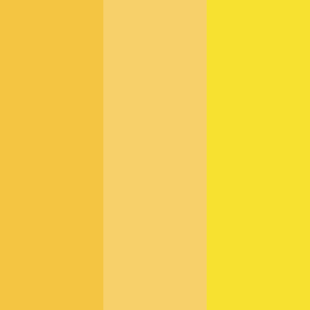 Download yellow sunshine color palette PNG image (square)