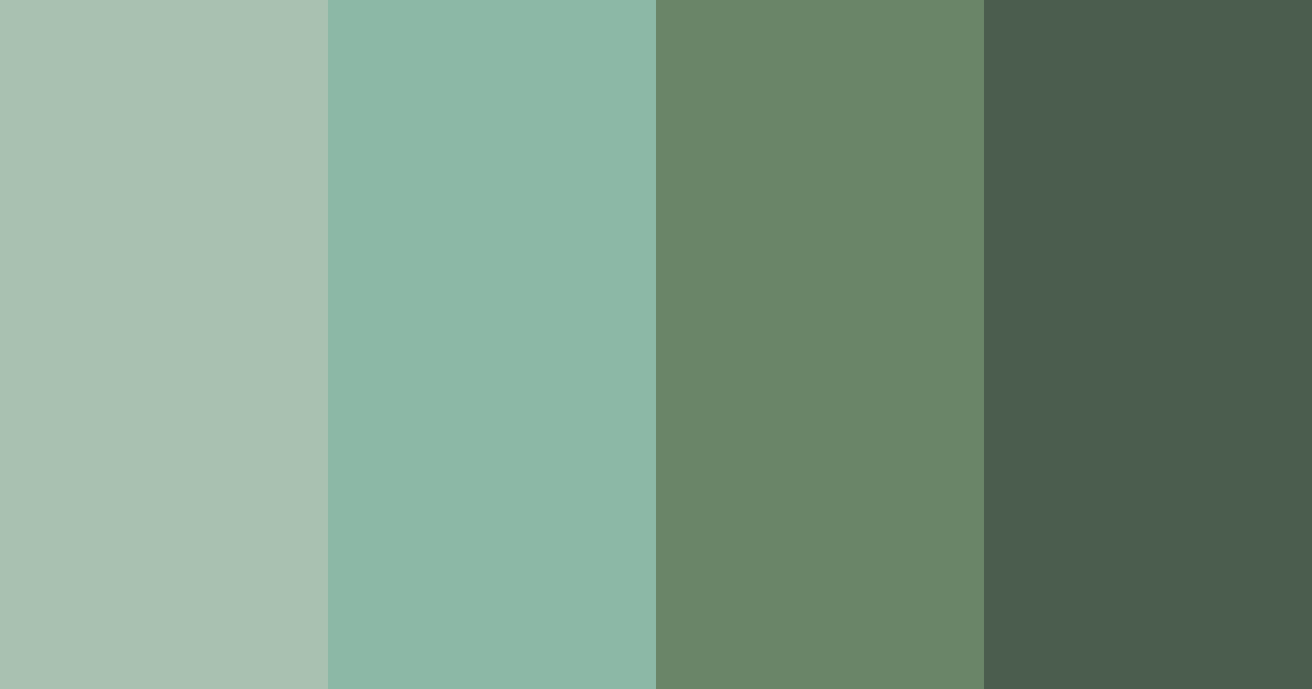 Download whispering forest color palette PNG image (landscape)