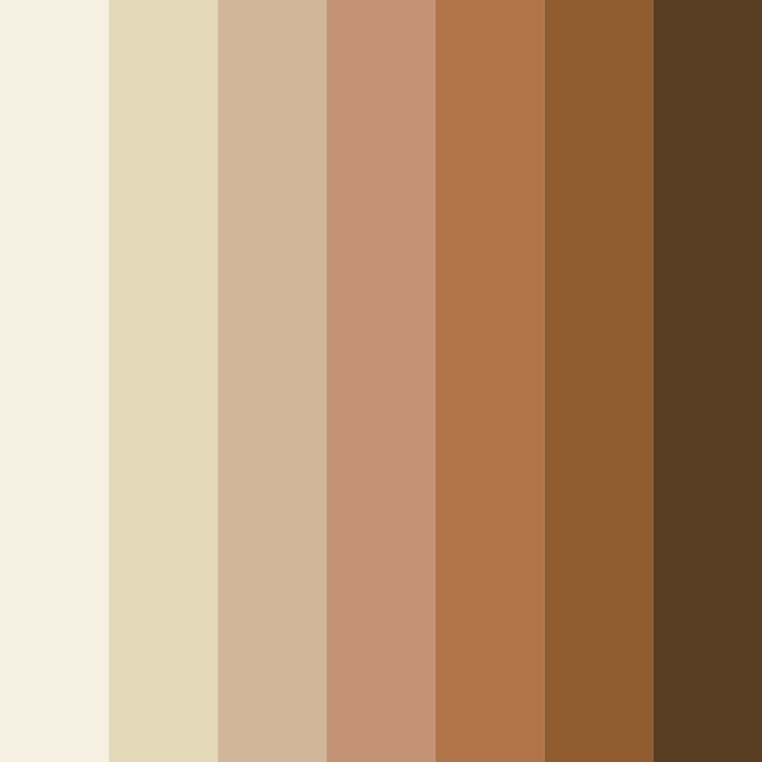 Download wooden cream color palette PNG image (square)