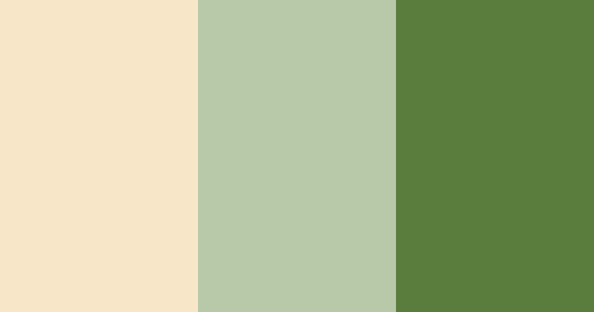 Download creamy green color palette PNG image (landscape)