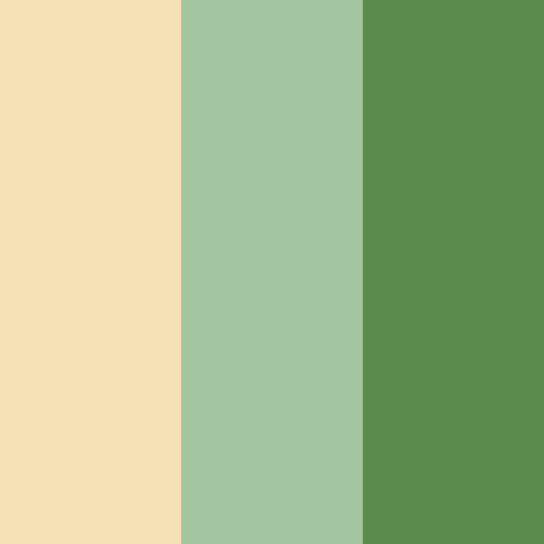 Download creamy green color palette PNG image (square)