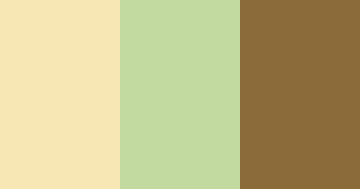 Download creamy green color palette PNG image (landscape)