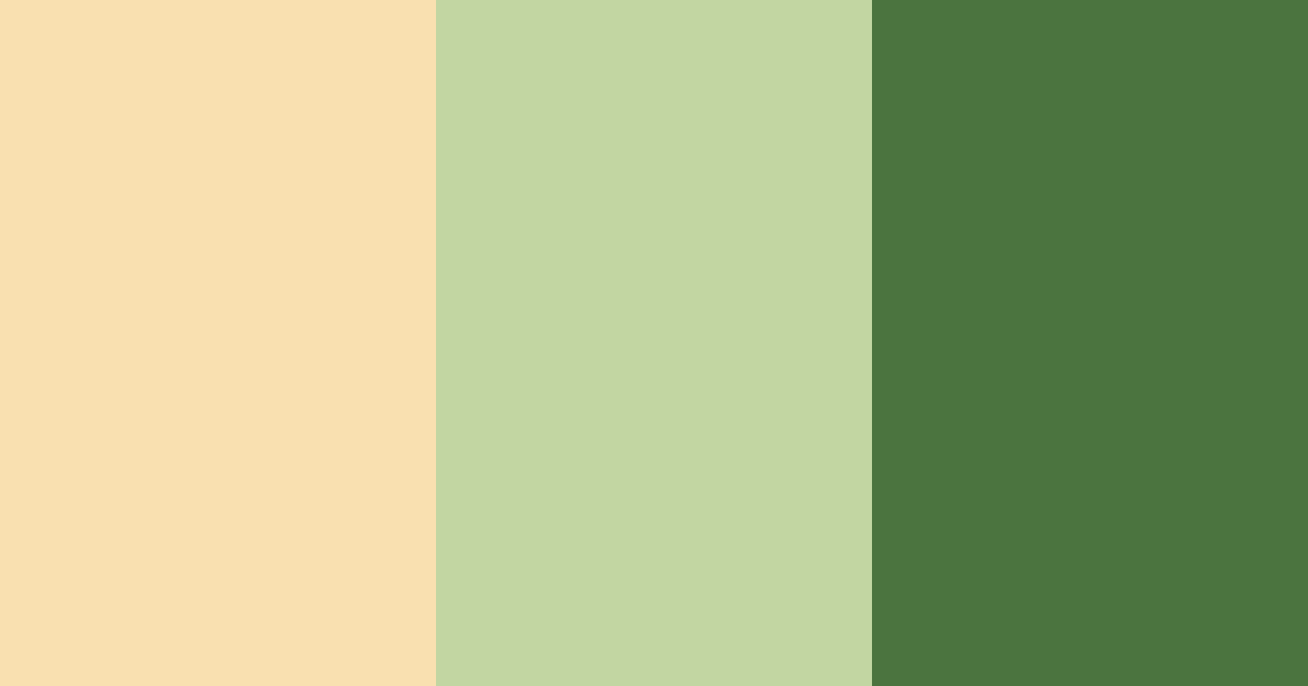 Download creamy green color palette PNG image (landscape)