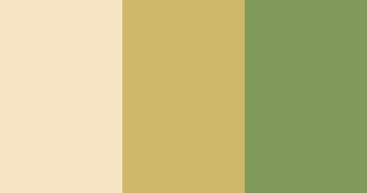 Download golden greenery color palette PNG image (landscape)