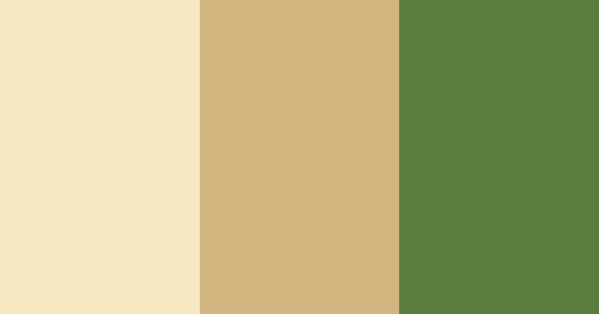 Download golden cream garden color palette PNG image (landscape)