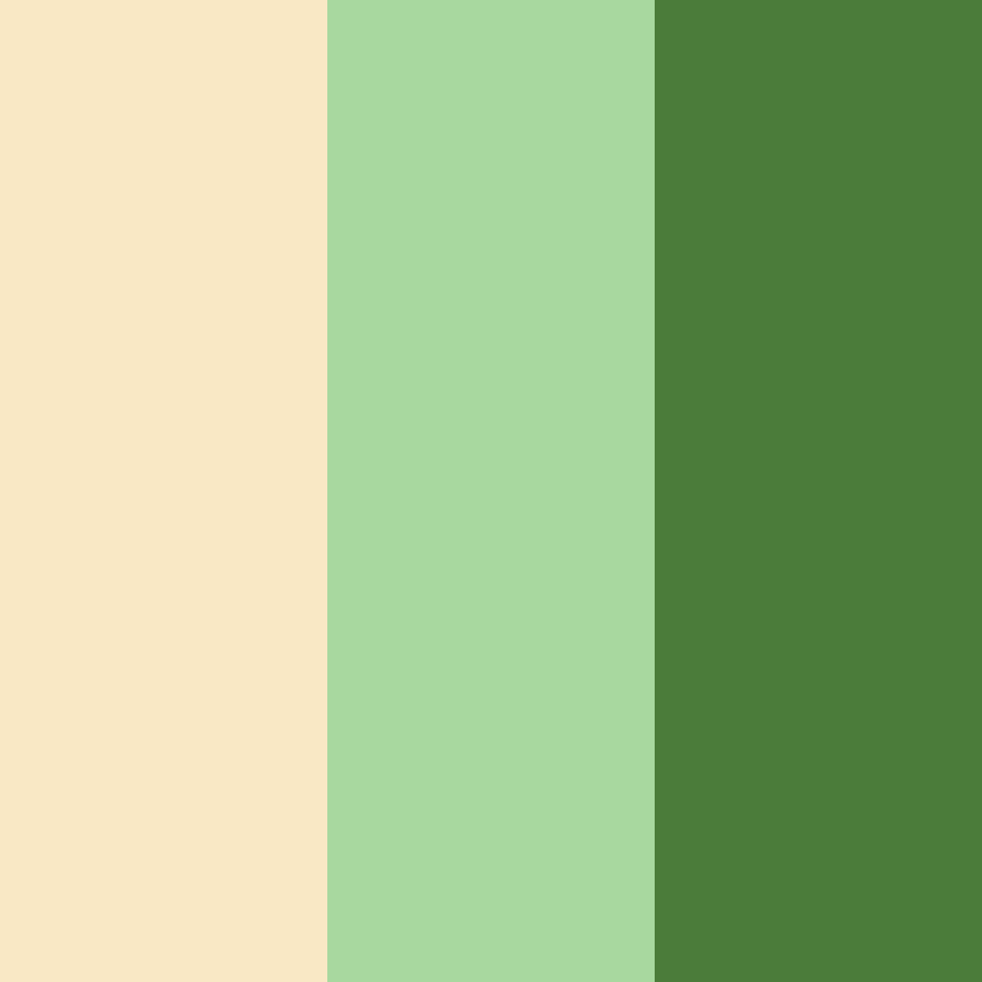 Download golden cream garden color palette PNG image (square)