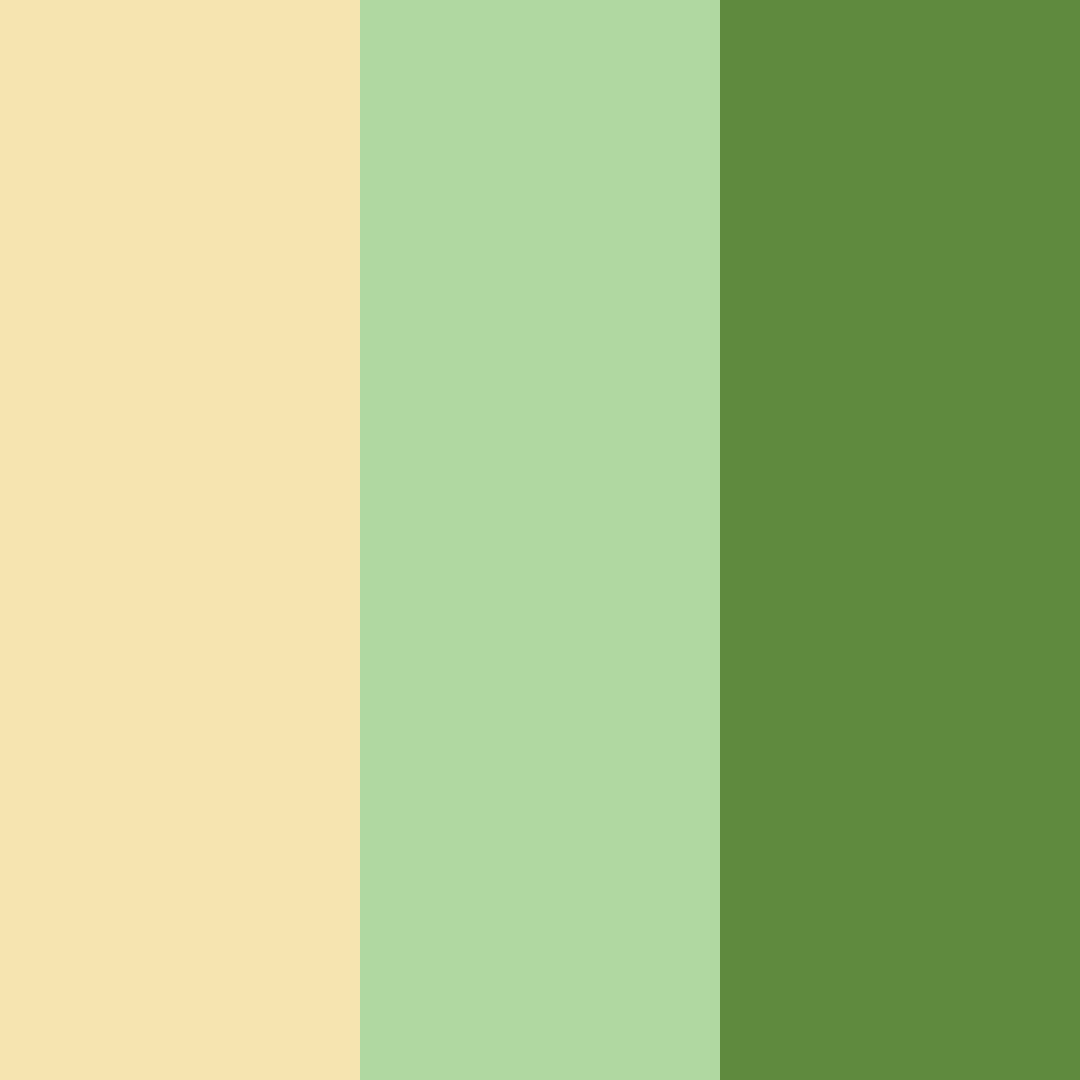 Download creamy green color palette PNG image (square)