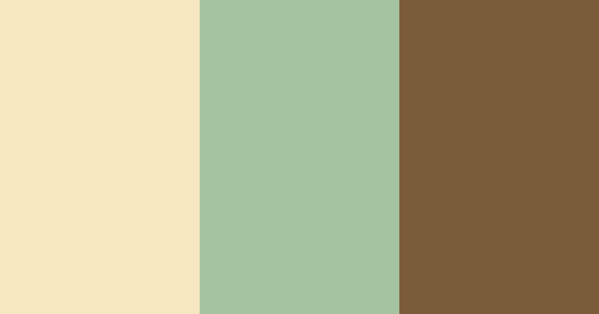 Download creamy green color palette PNG image (landscape)