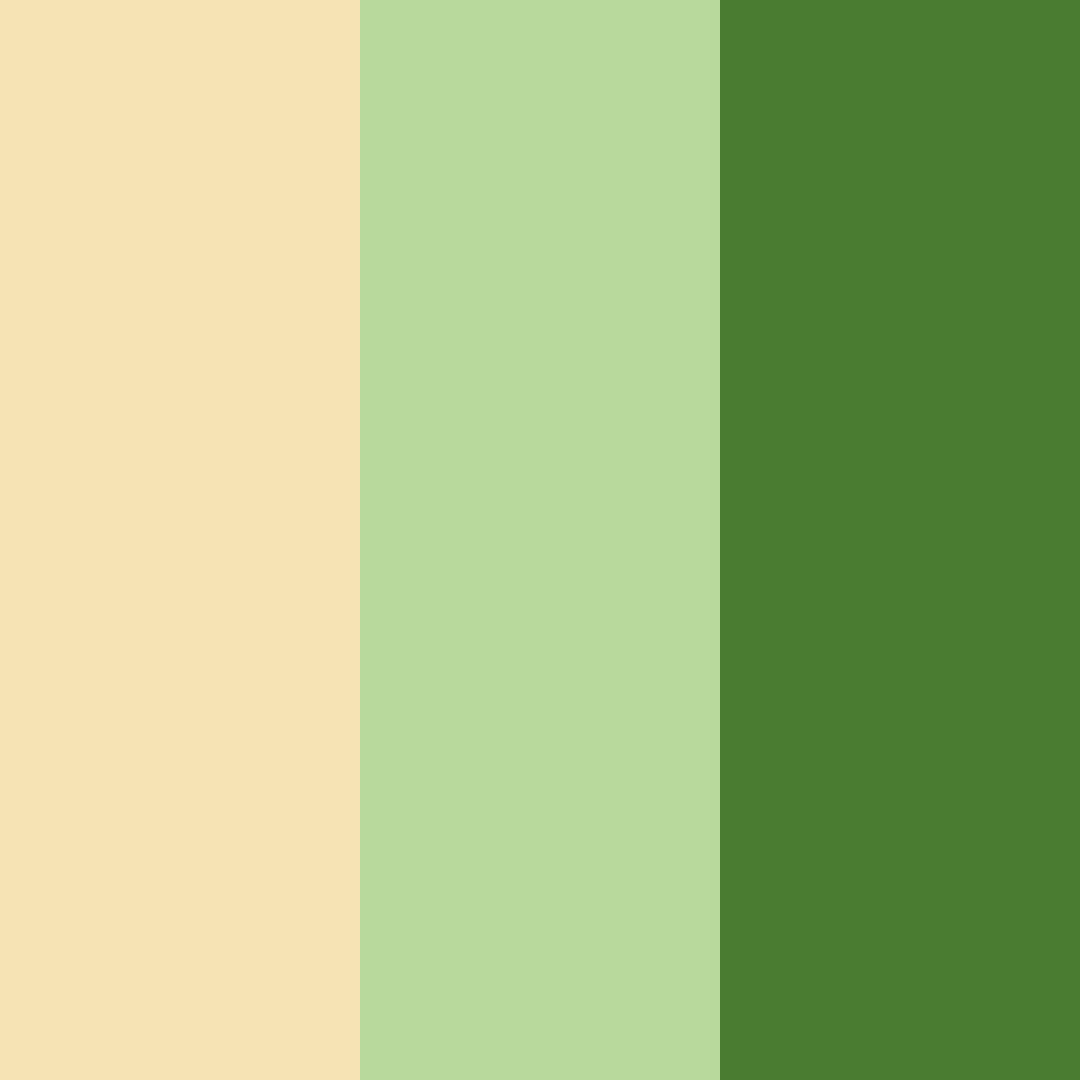 Download creamy green color palette PNG image (square)