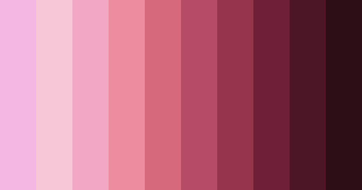 Download pink shades color palette PNG image (landscape)