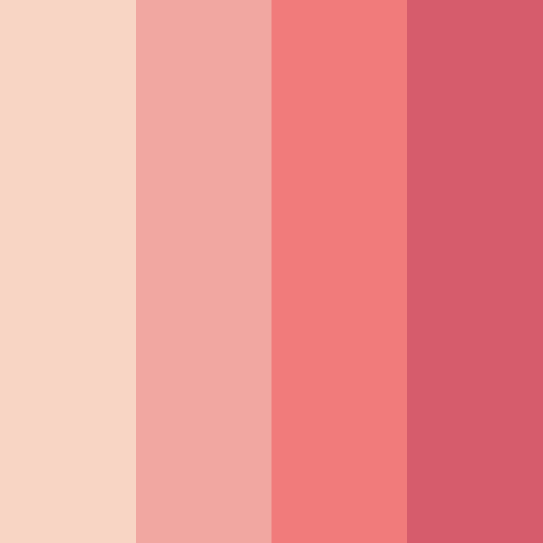 Download blush sunset color palette PNG image (square)