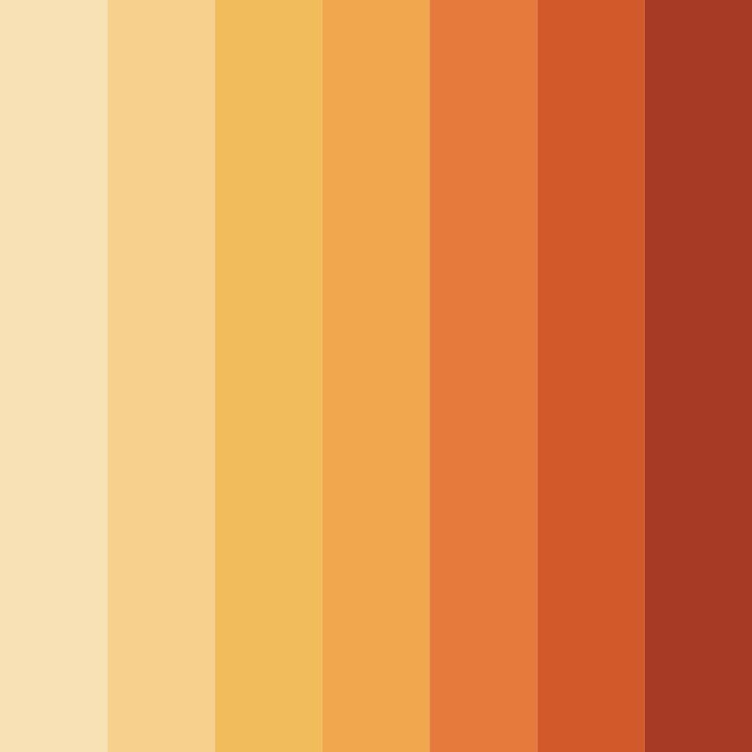 Download autumn ember glow color palette PNG image (square)