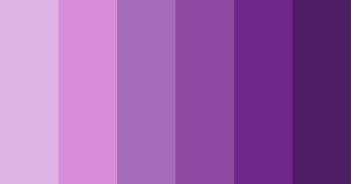 Download shades of purple color palette PNG image (landscape)