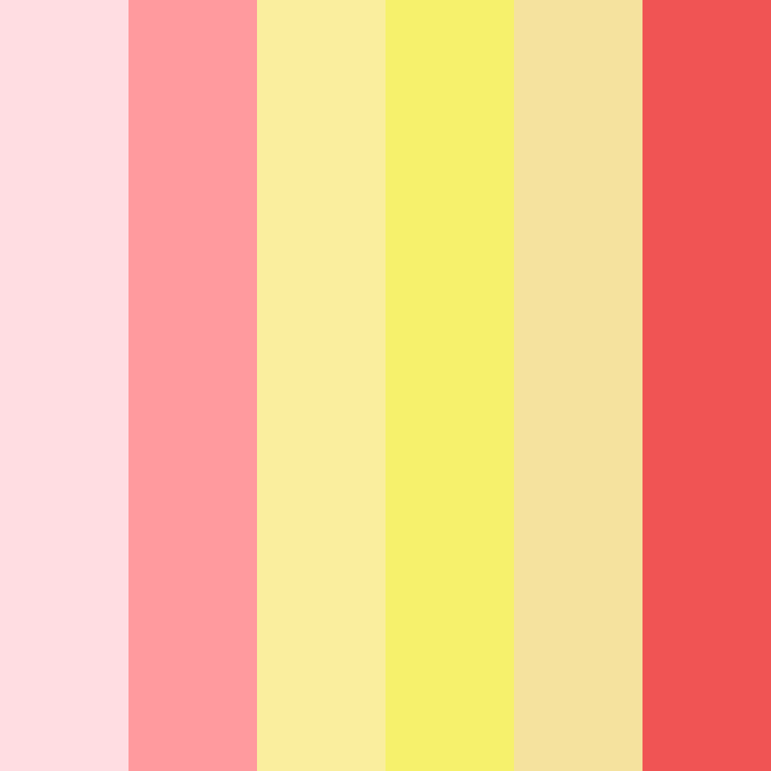 Download sunset sorbet color palette PNG image (square)