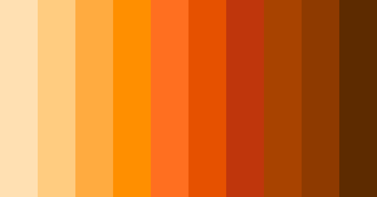 Download citrus sunset color palette PNG image (landscape)