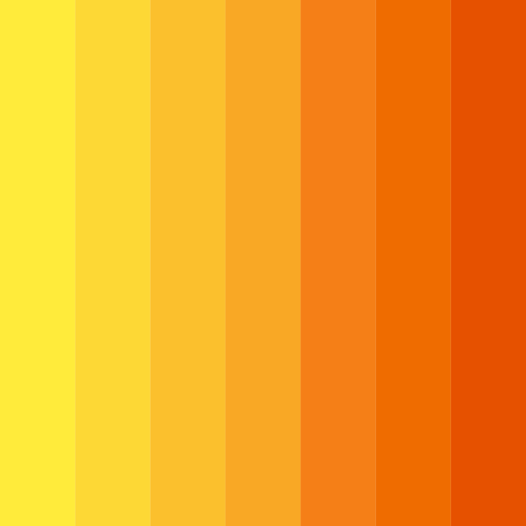 Download golden sunset blaze color palette PNG image (square)