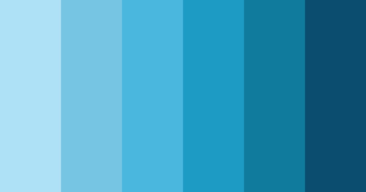 Download aqua cascade color palette PNG image (landscape)