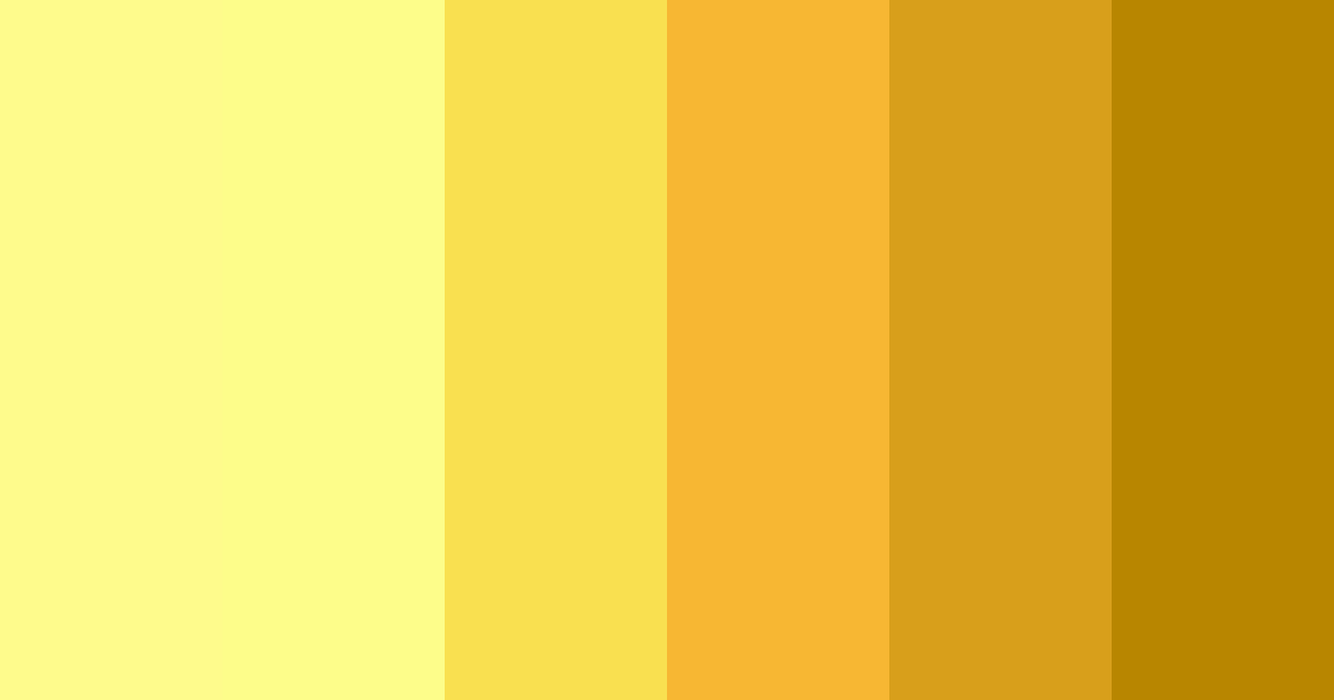 Download golden yellow color palette PNG image (landscape)