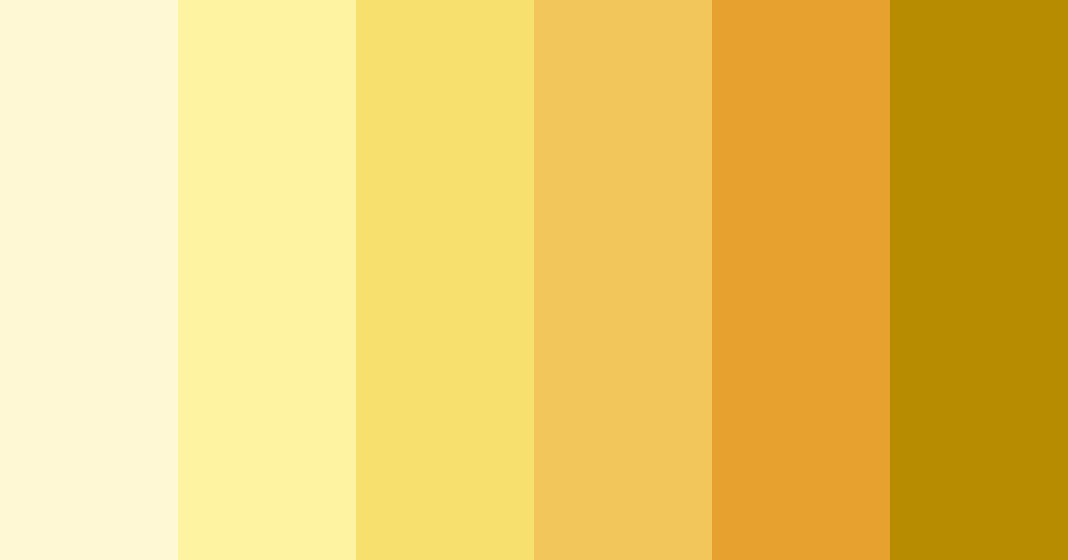 Download golden yellow color palette PNG image (landscape)