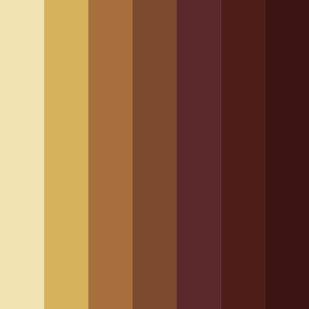 Download brown autumn color palette PNG image (square)