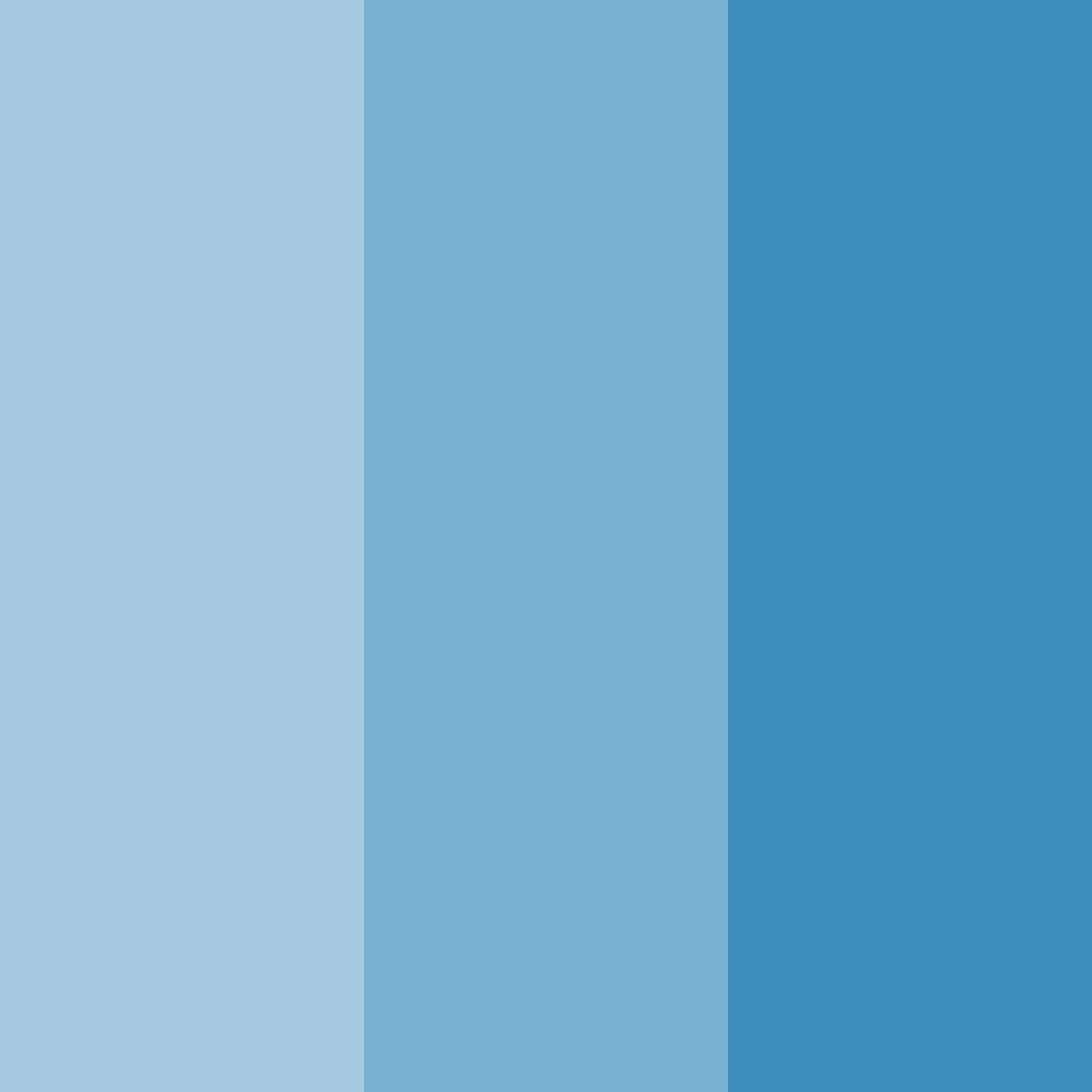Download serene sky blues color palette PNG image (square)