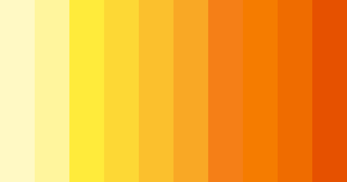 Download sunshine serenade color palette PNG image (landscape)