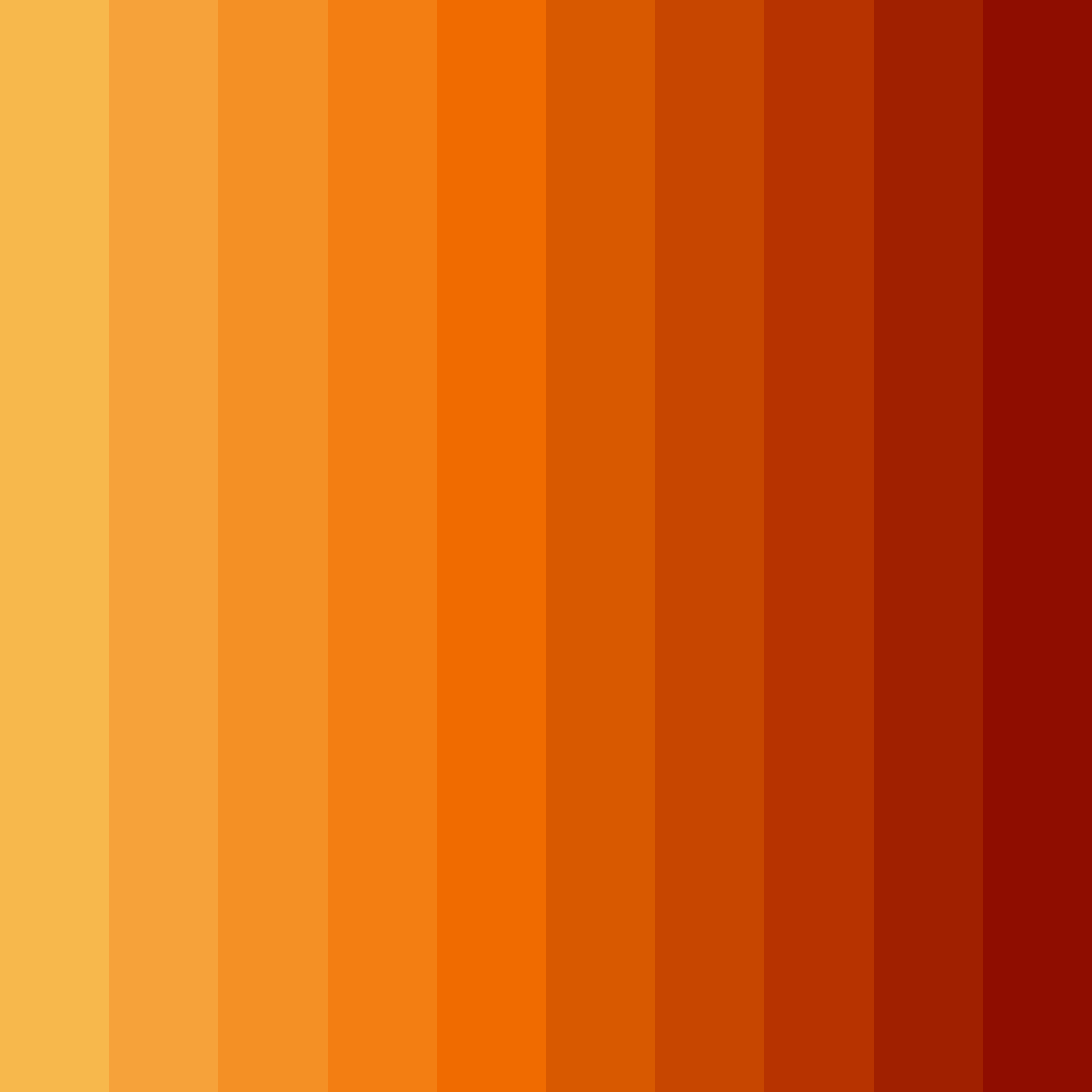 Download citrus sunset color palette PNG image (square)