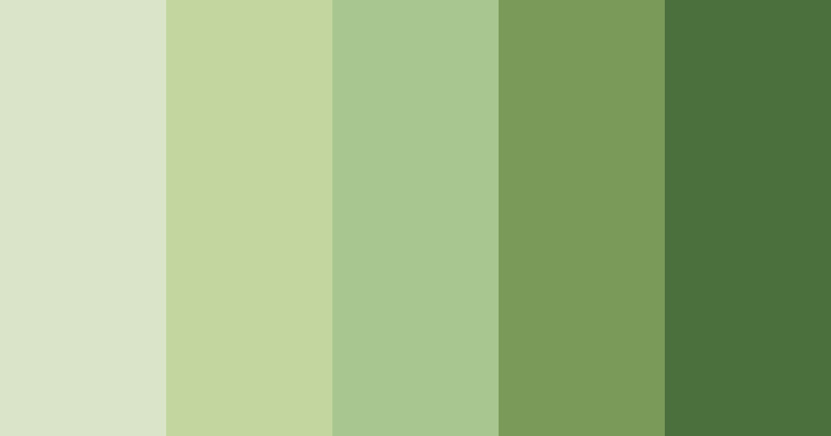 Download serene greenery color palette PNG image (landscape)