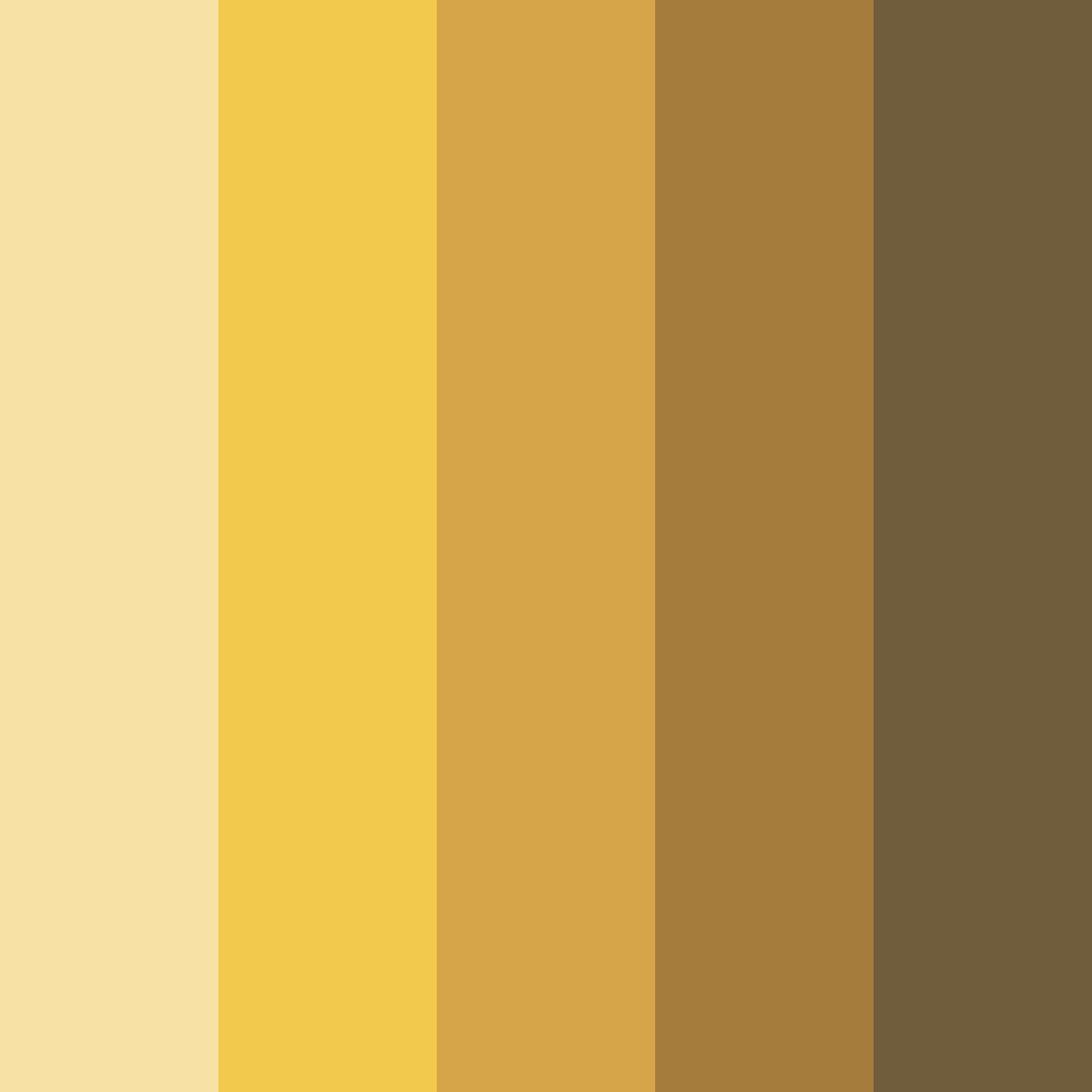 Download golden dunes color palette PNG image (square)