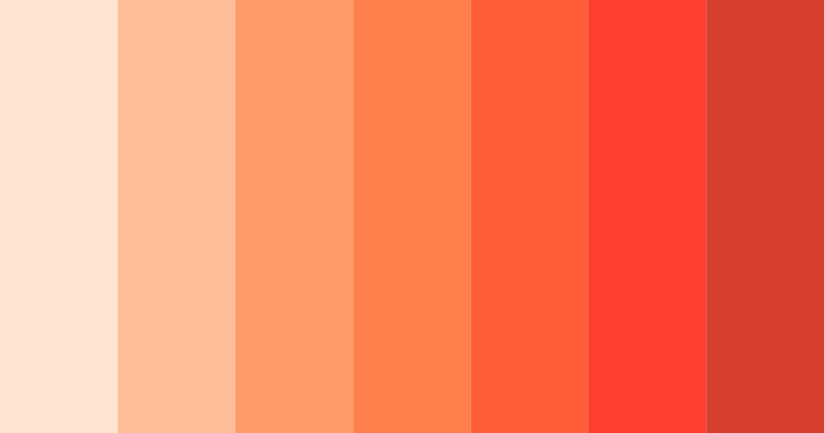 Download peachy sunrise color palette PNG image (landscape)