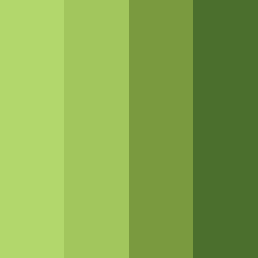 Download lush meadow harmony color palette PNG image (square)