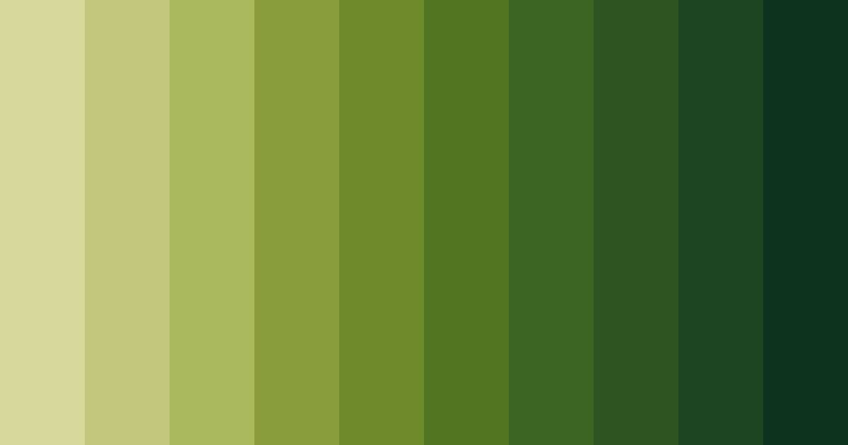 Download warm olive green color palette PNG image (landscape)