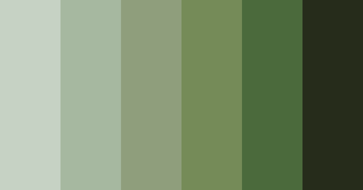 Download dark green color palette PNG image (landscape)