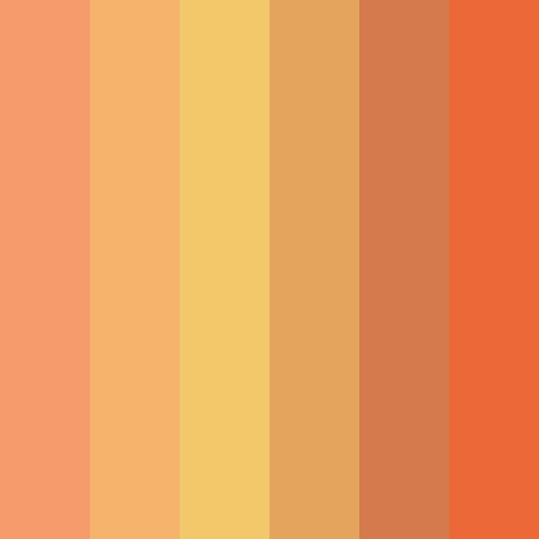 Download bright orange color palette PNG image (square)