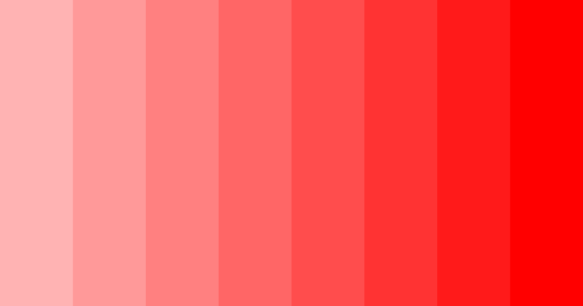 Shades of Red Color Palette - ColorDrop