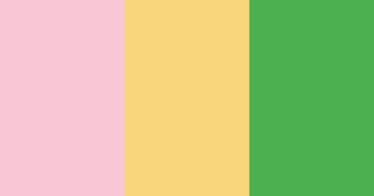 Download pink greenery color palette PNG image (landscape)