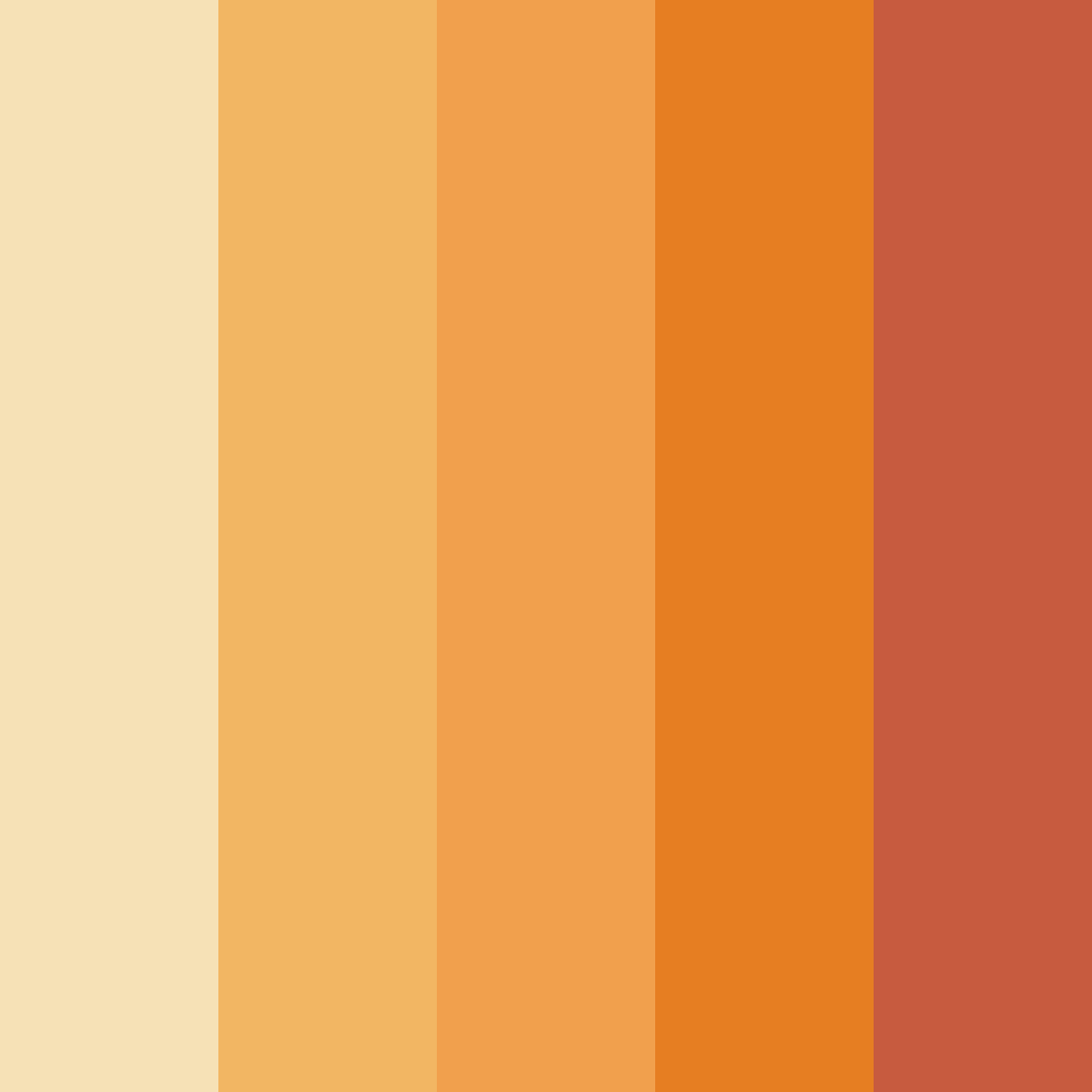 Download autumn harvest color palette PNG image (square)