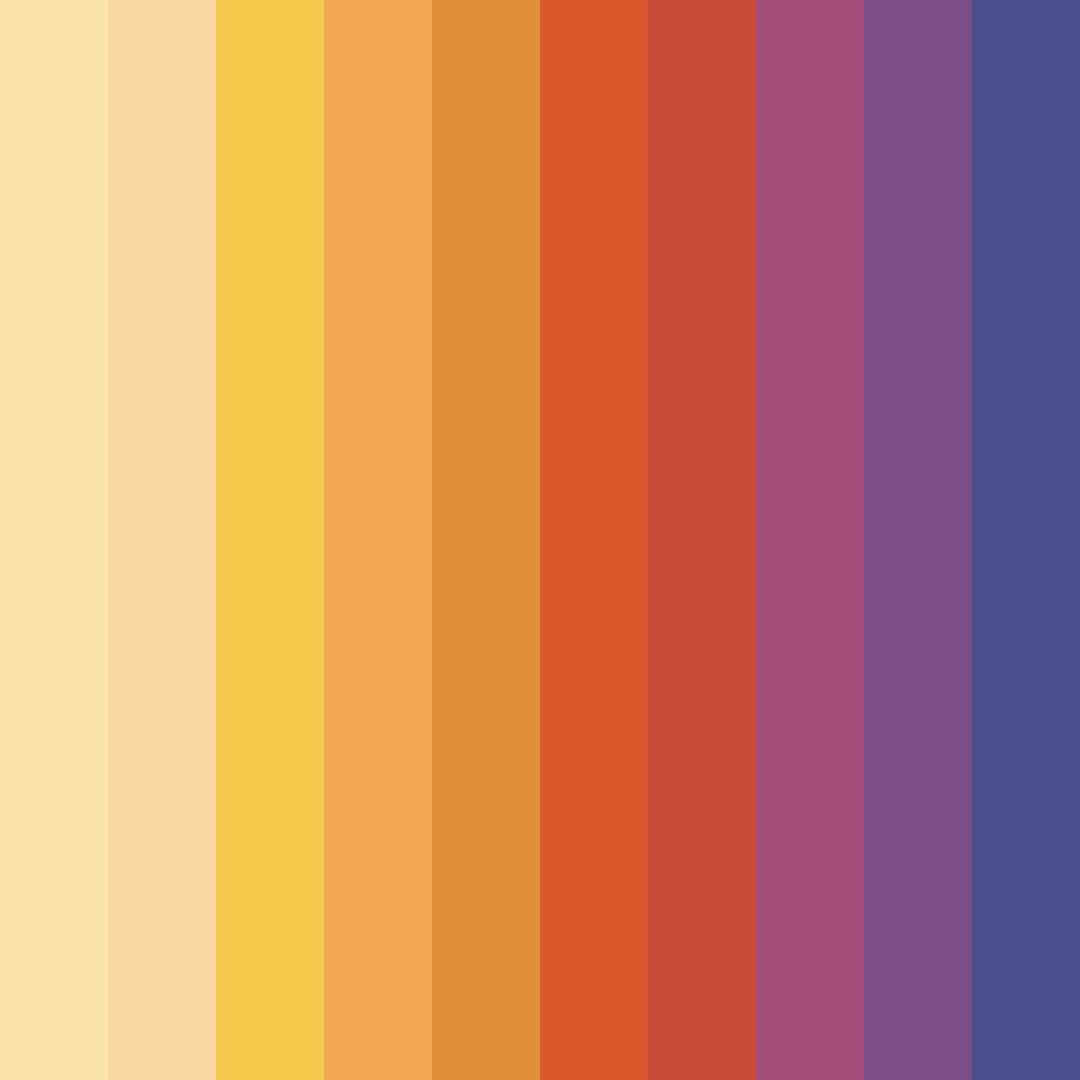 Download warm yellow color palette PNG image (square)