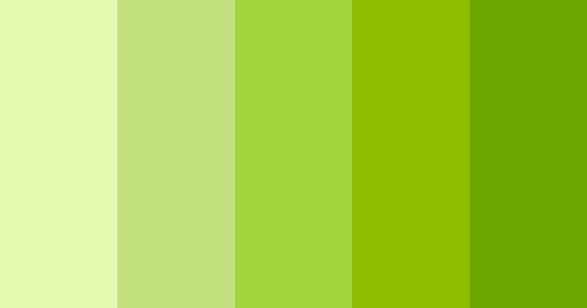 Download green to yellow sunshine color palette PNG image (landscape)