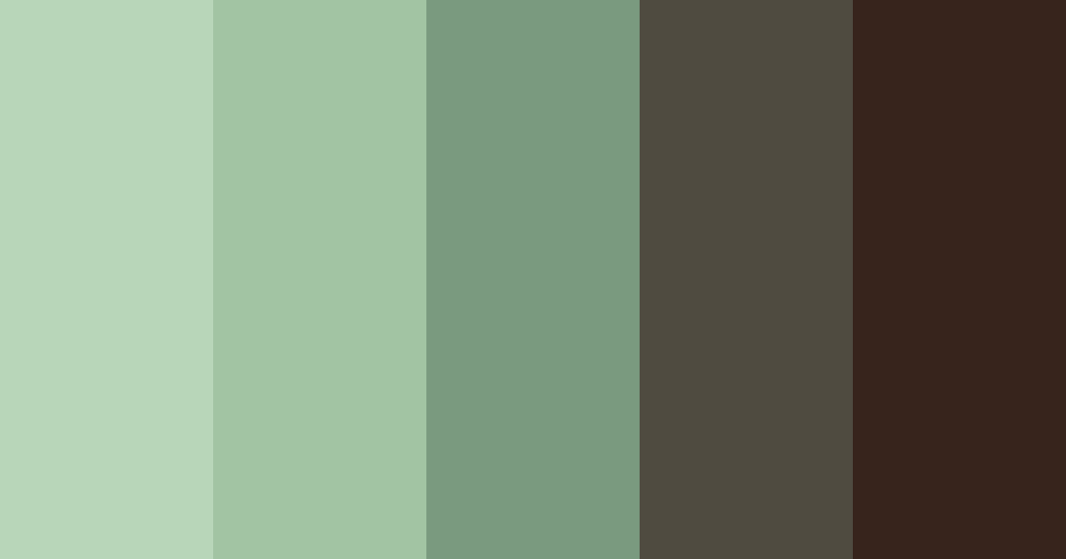 Download dark green color palette PNG image (landscape)