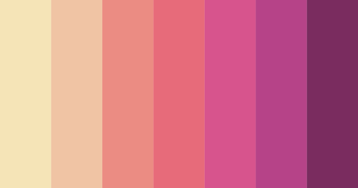 Download blushing botanica color palette PNG image (landscape)