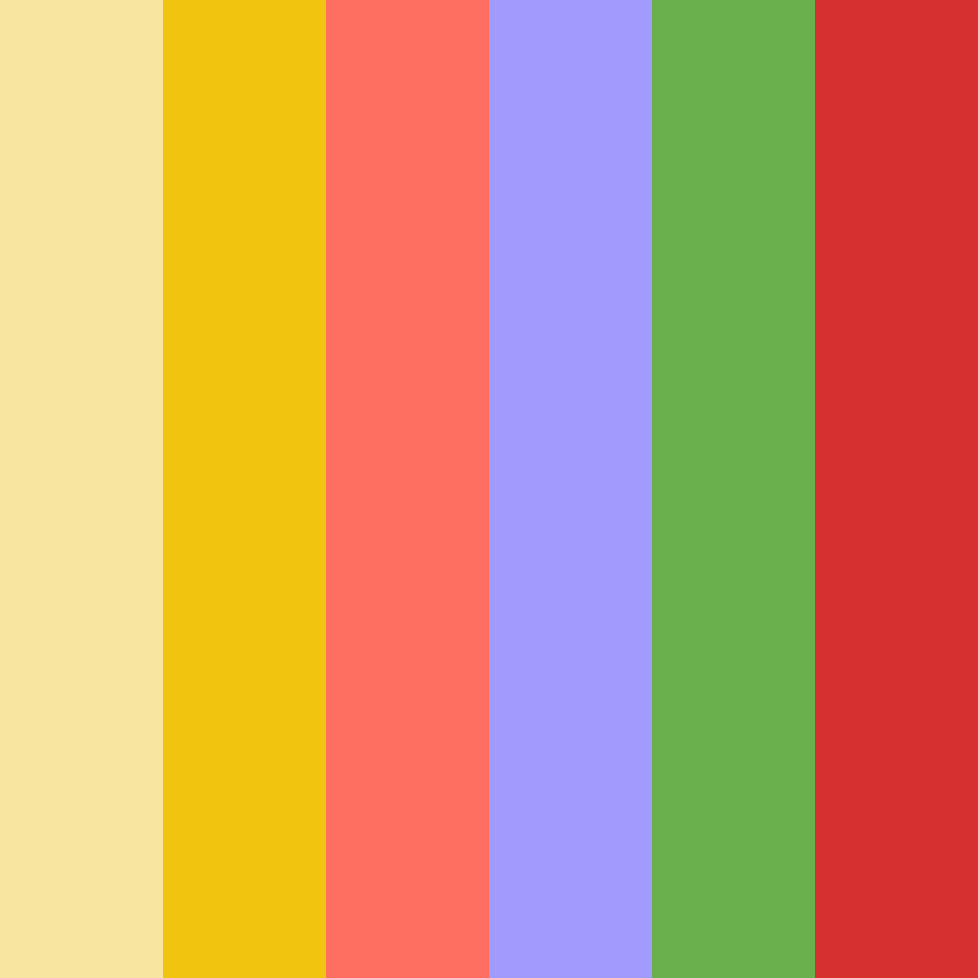 Download whimsical harmony color palette PNG image (square)
