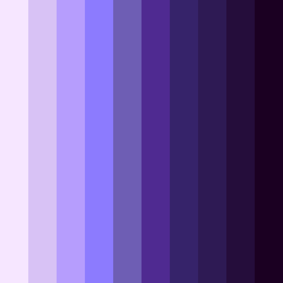 Download purple anime color palette PNG image (square)