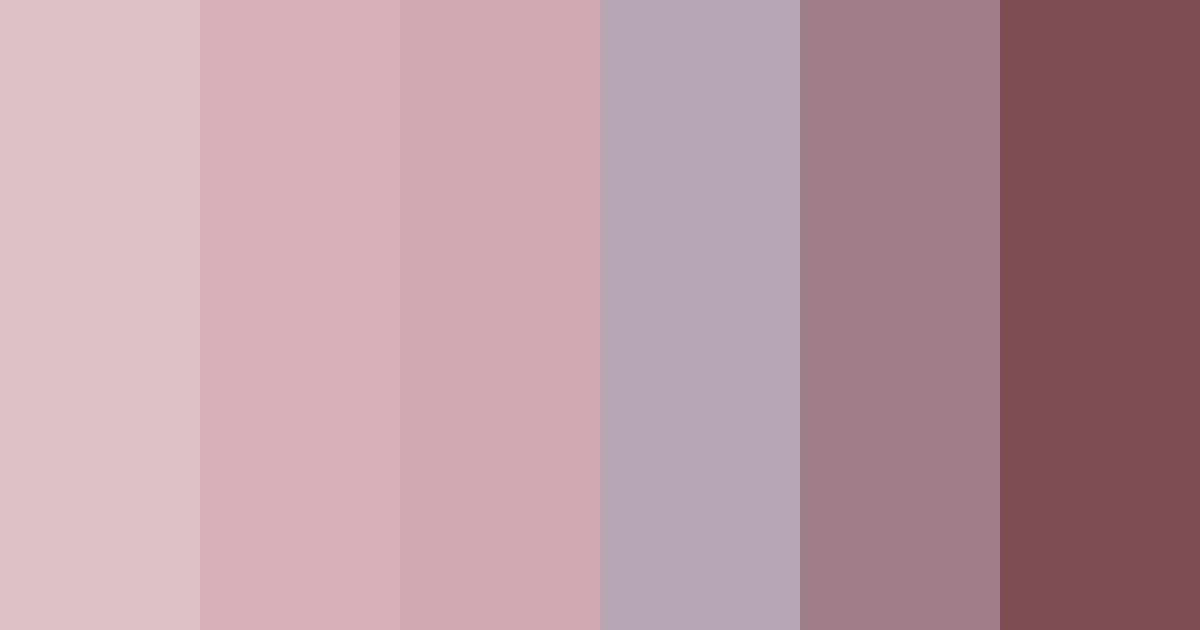 Download muted pink color palette PNG image (landscape)